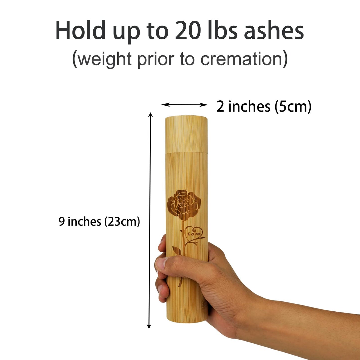 Set of 4 Small Scattering Urns Tube for Human Ashes, ECO & Biodegradable Friendly Spreading Cremation Tube Urn for Male Female Child Pet Ashes