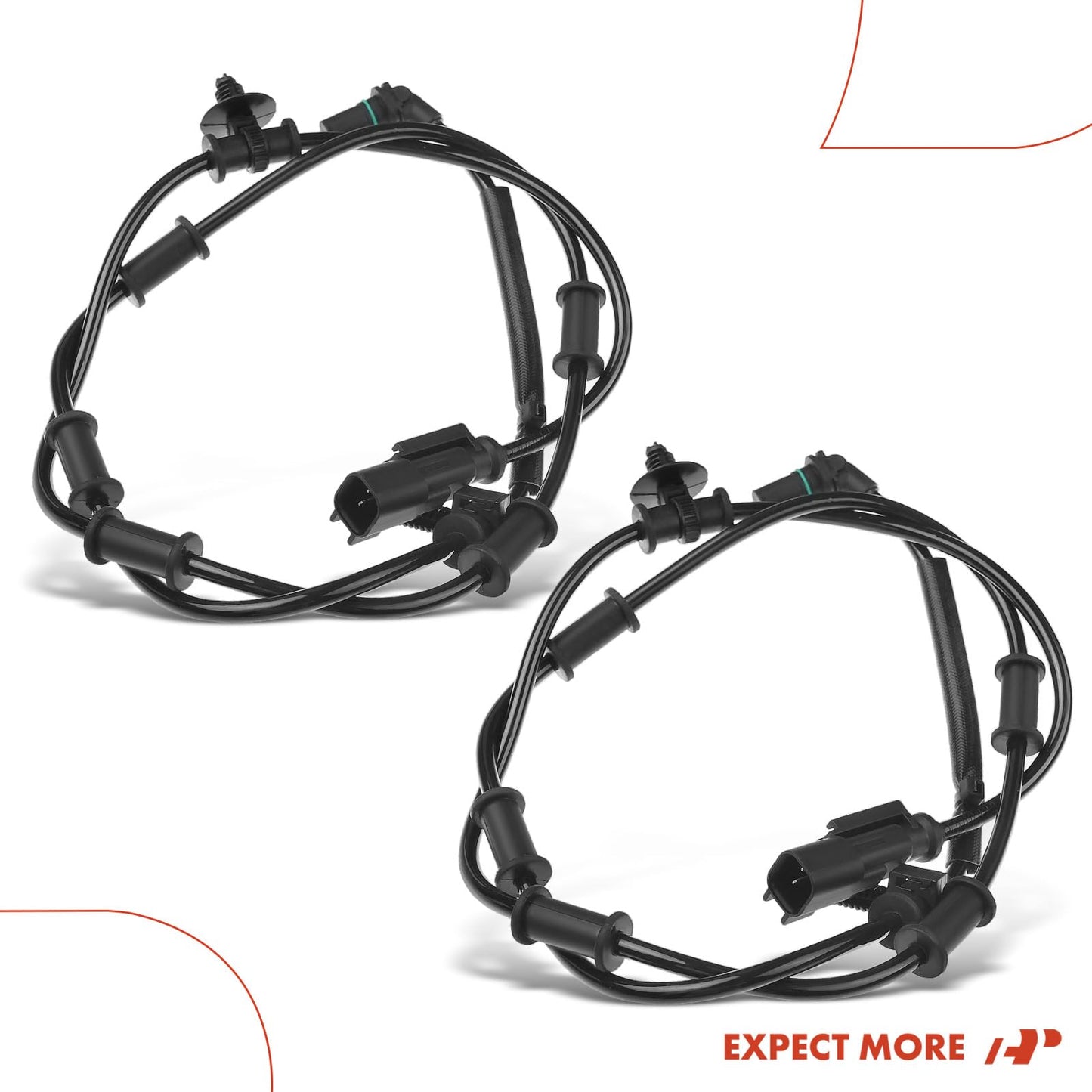 A-Premium ABS Wheel Speed Sensor Compatible with Dodge & Ram Models - Ram 2500/Ram 3500 2009-2010, 2500/3500 2011-2012, Cab Pickup, 4WD - Front Driver and Passenger, Replace# 52122426AB, 52122426AC
