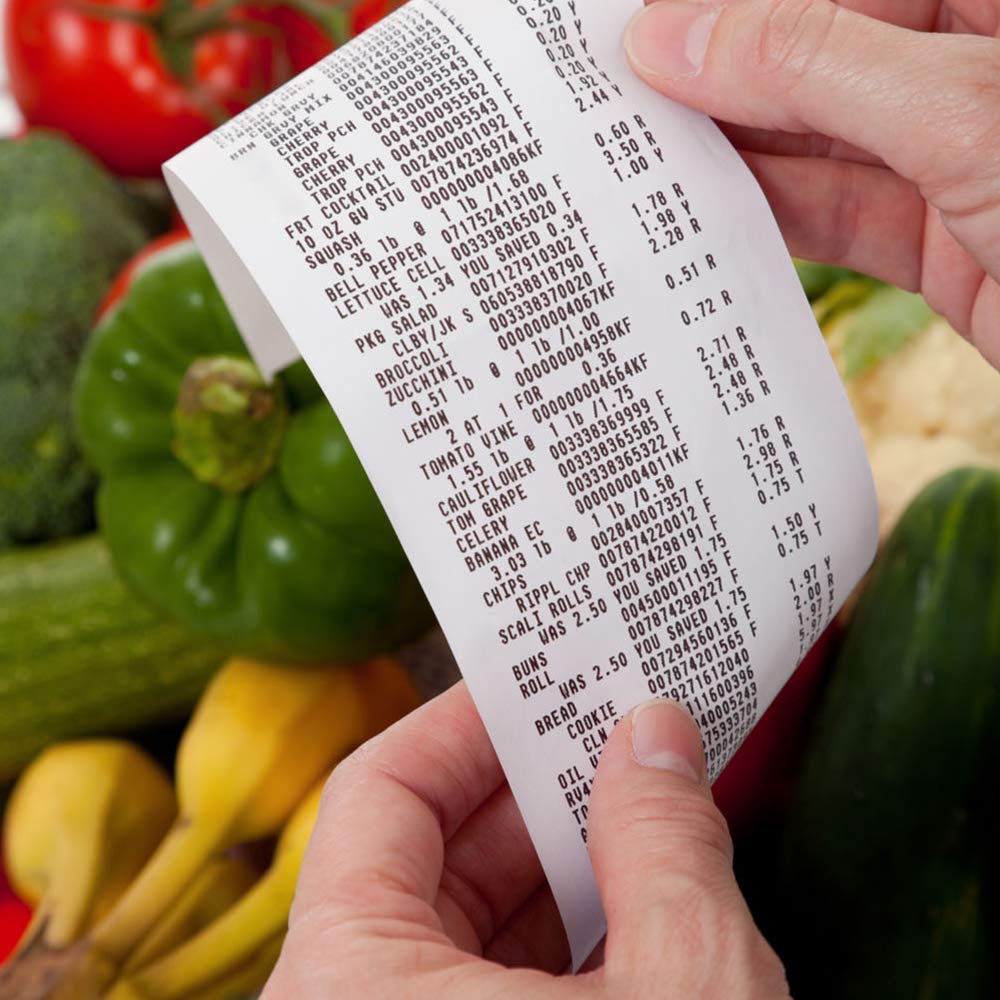 L LIKED 2 1/4" x 50' Thermal Paper Receipt Rolls, 96 Rolls Cash Register POS Receipt Paper
