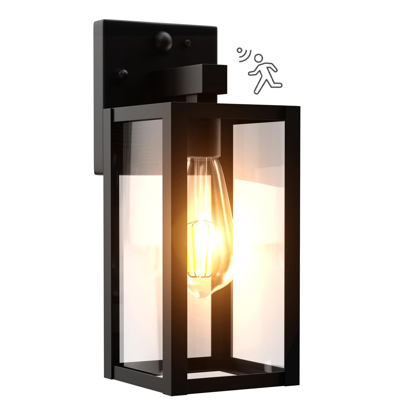 Motion Sensor Dawn to Dusk Outdoor Sensor Light Fixture Waterproof Porch Lights Anti-Rust Exterior Wall Mount Light Outdoor Wall Lantern for Patio Front Door Garage