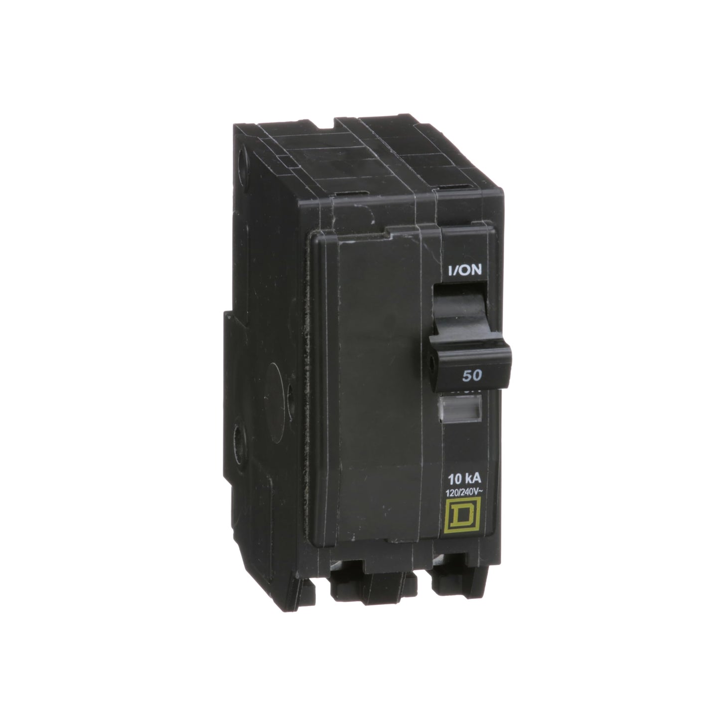 Schneider Electric - Square D, Miniature Circuit Breaker, QO, 50A, 2 Pole, 120/240VAC, 10kA, Plug-in Mounting Connection, HACR Rated Breaker Application, CSA Standard Certified