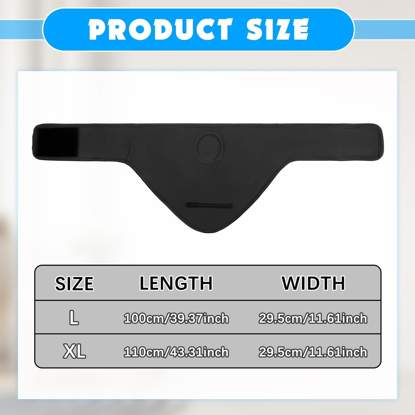 Liitrsh 2 Pcs Ostomy Bag Covers Colostomy Supplies Ostomy Wrap for Men Women Sport Swimming Showering(Large,Black, Dark Blue)