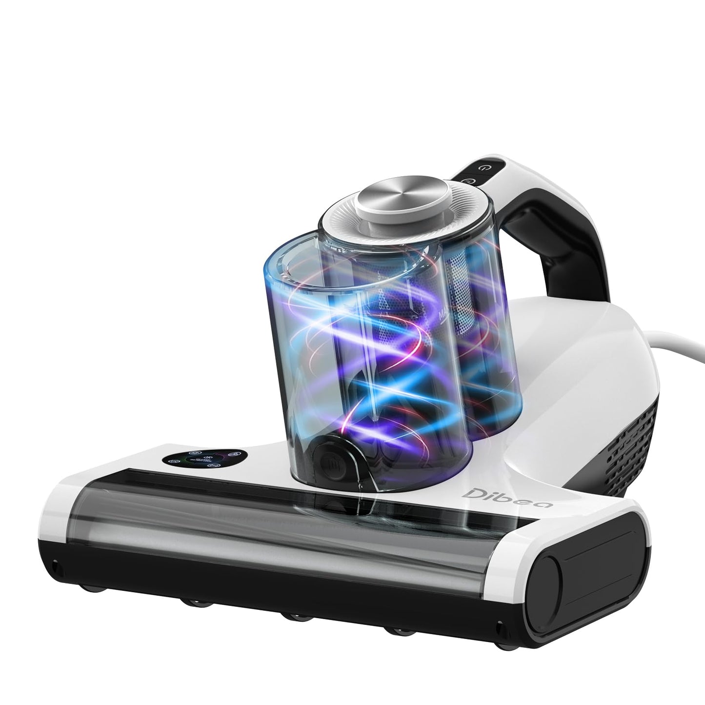 Dibea Mattress Vacuum, Handheld Bed Vacuum Cleaner Machine, 18KPa Suction,60℃ Heating,Smart Dust Sensor,Washable HEPA Filter,Deep Clean Dust,Debris on Couch, Bed Sheet, Fabrics