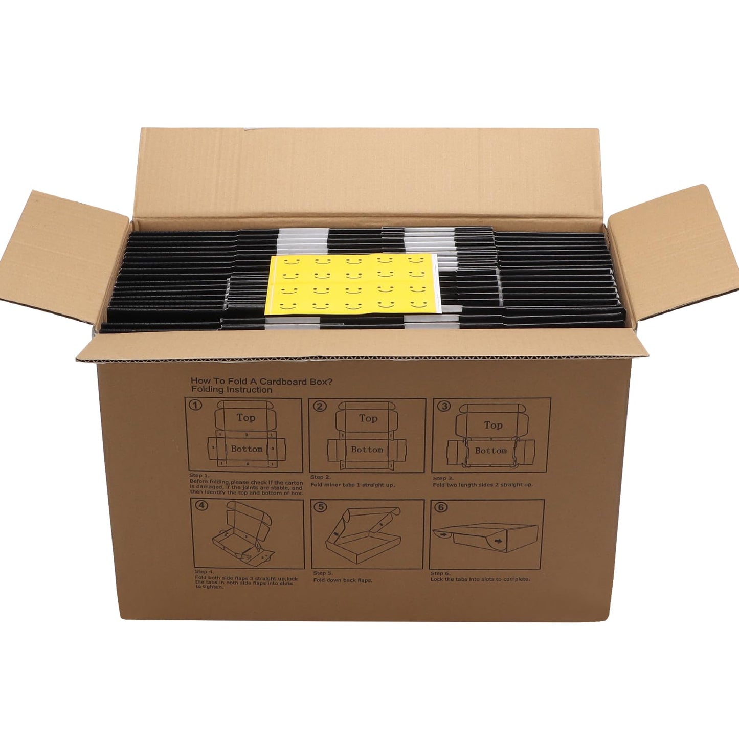 HORLIMER 12x9x4 inches Shipping Boxes Set of 20, Black Medium Corrugated Cardboard Gift Mailer Box