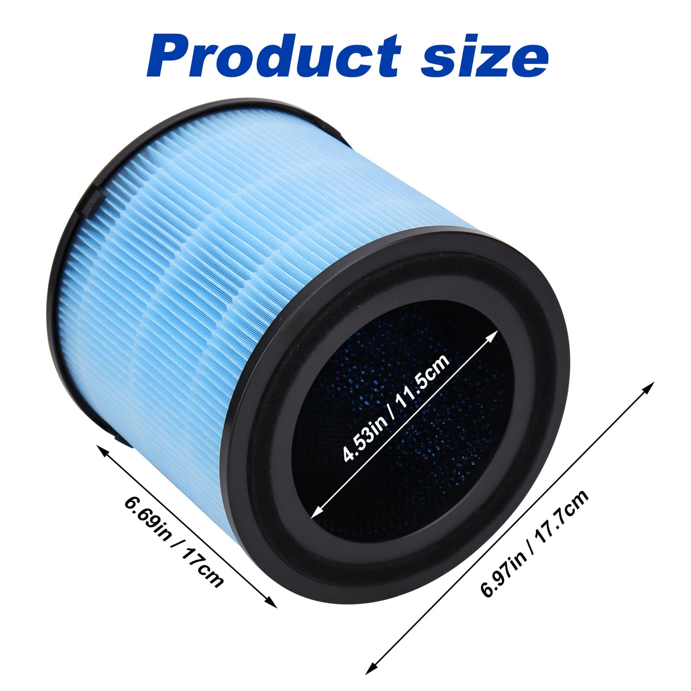 AP1001 Replacement Filters Compatible with AIRTOK Air Purifier - AP1001 5-Layer Purification System H13 True HEPA Filter, 2Pack