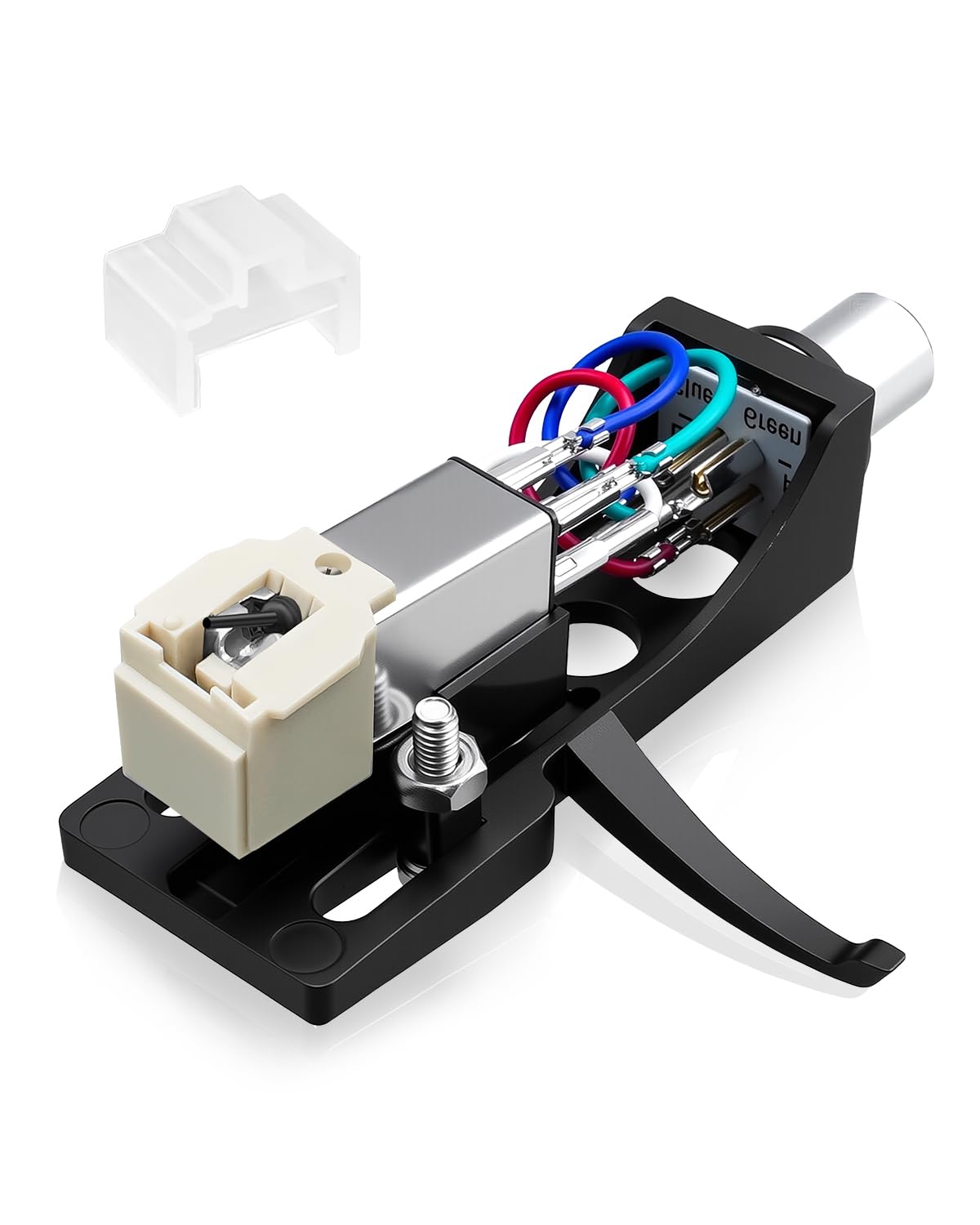 AT-3600L Magnetic Cartridge Fits for Pioneer PLX-1000 PL-518 PL-530 PL-A35 PLX-500 PL-560 PL-200 PL-516 PL-255 PL-200X XL-A700 PL-A45D, Record Player Turntable Cartridge Replacement Black Headshell