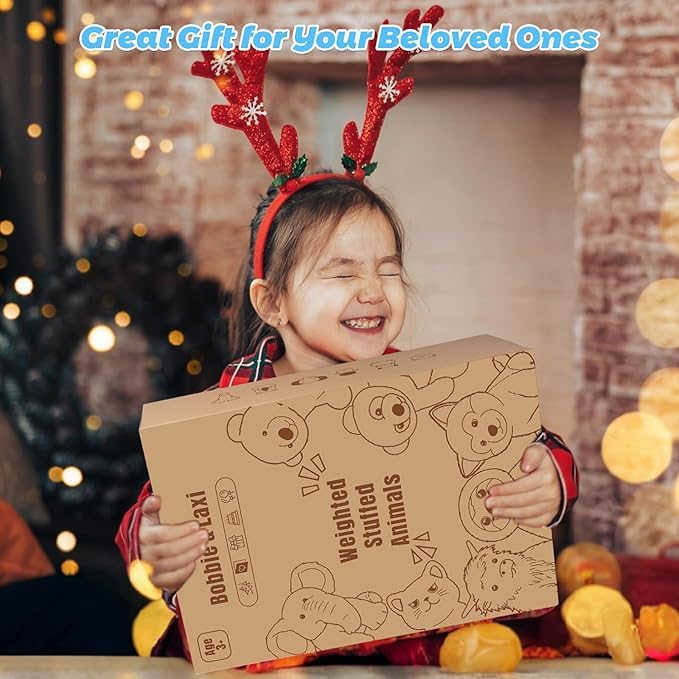 23" & 4.5 lbs Polar Bear Weighted Stuffed Animals, Cuddly & Soft Kids' Plush Toy Pillows for Companion, Large Plushies with Removable Ceramsite Bag, Gifts for Adults, Kids, Boys and Girls