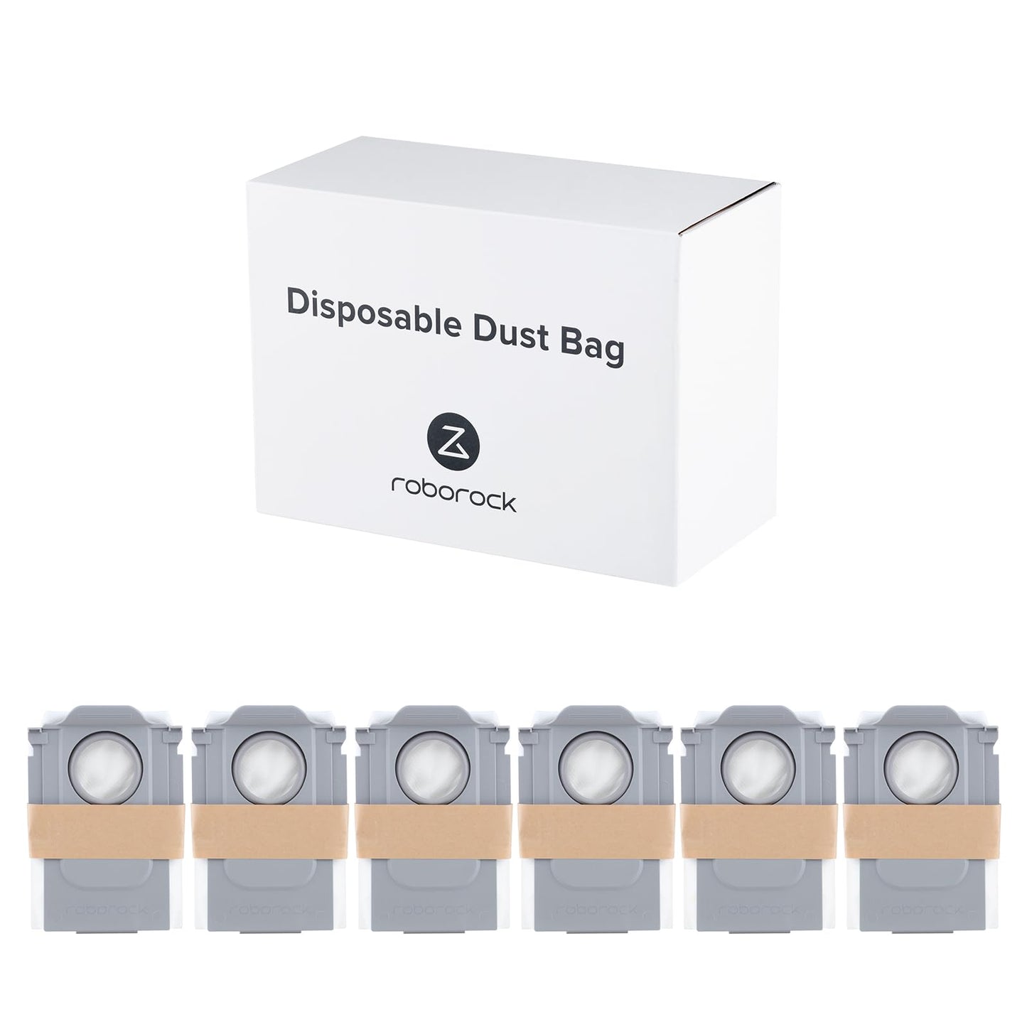 roborock 6 Packs Disposable Dust Bags for Qrevo S Pro, Qrevo S5V, QV 35A QRevo series, S8 Max(V) Ultra, QrevoMaxV, QrevoPro, Qrevo Curv, Qrevo Curv S5X, Qrevo Edge, Saros 10 Robot Vacuum