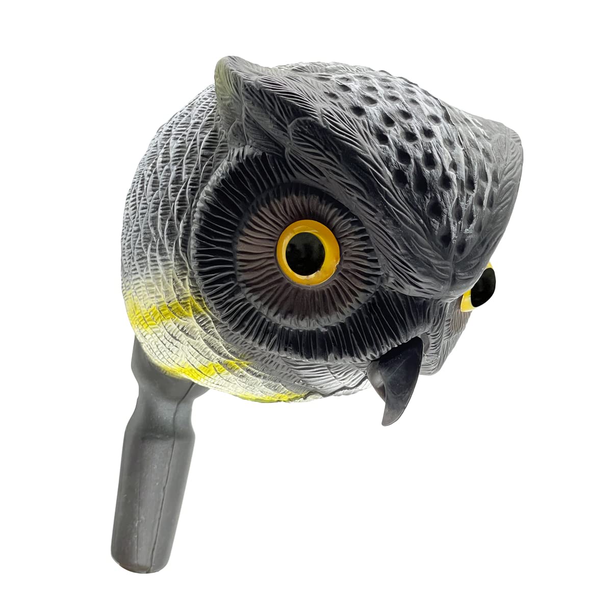 skycabin Realistic Owl Decoy with Moving Wings to Scare Bird Away from Garden,Patio,Fence,Boats,Vulnerable Buildings,Humane Decoy Deterrent Plastic Owl for Crow Pigeon Bird Duck Scarer