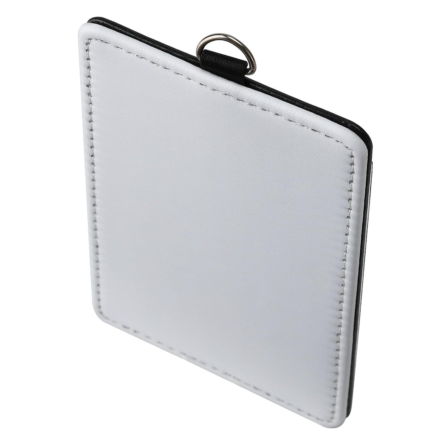 30 Pack Sublimation Blanks Bulk Pu Leather ID Badge Holder Heat Transfer Print Vertical ID Card Holders for Badges Buddy Waterproof Name Tag Holders Blank for Coach Office Employees Students