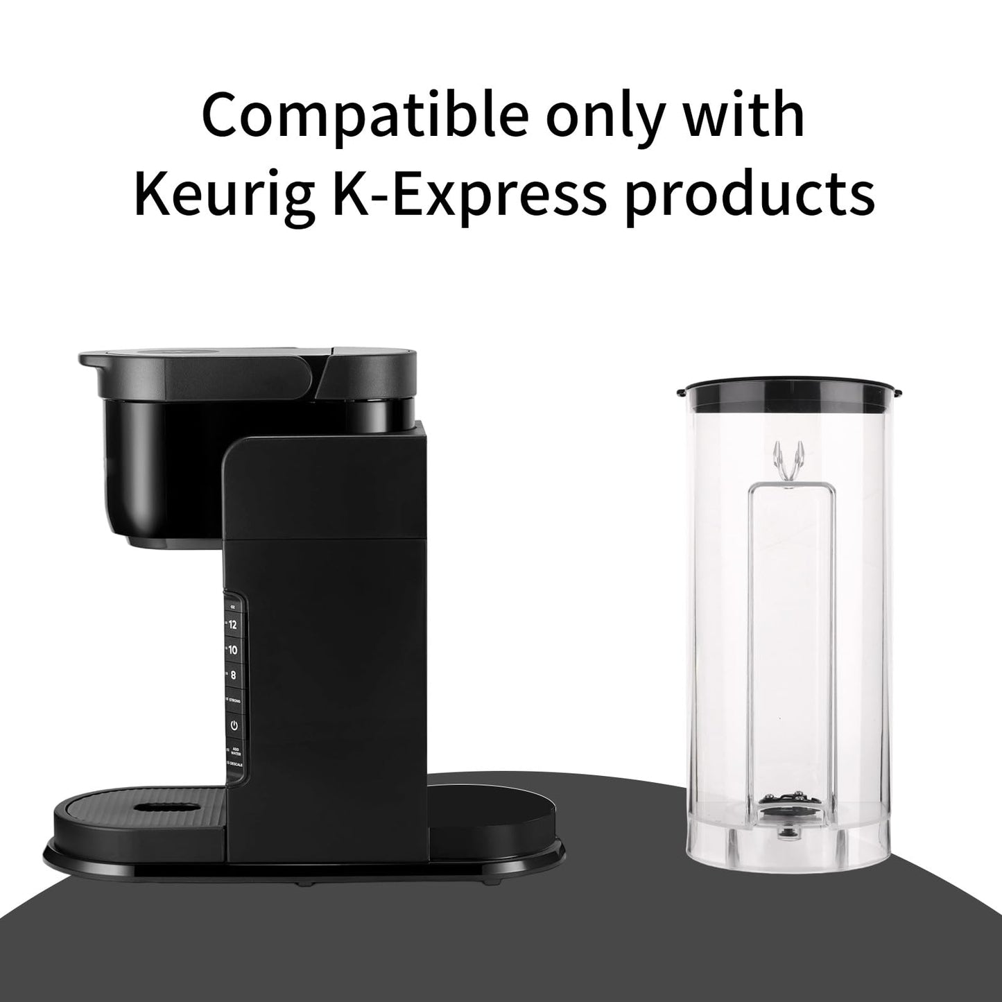 Replacement Water Reservoir for Keurig K-Express Coffee Maker, Replacement Water Tank with Black Lid Accessories Compatible with Keurig K-Express Coffee Machine Only