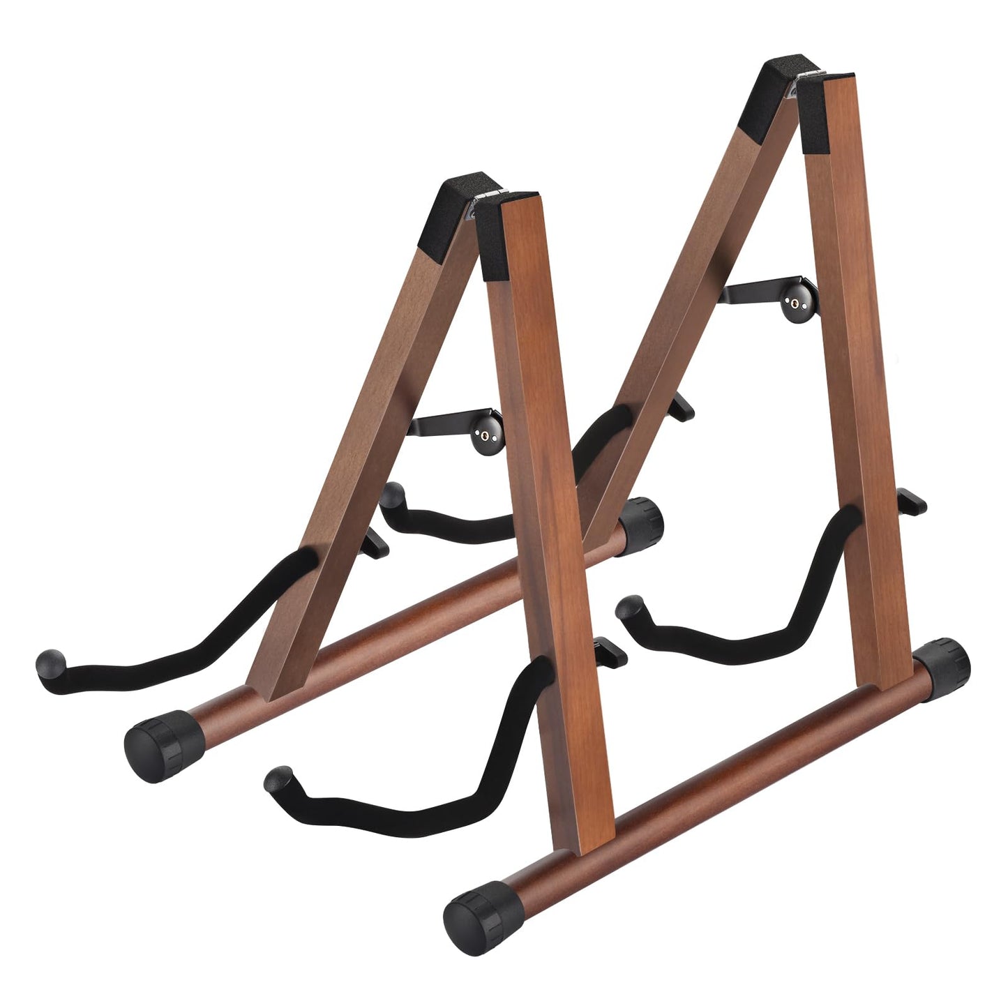 MOREYES guitar stand (Black wood, Double)