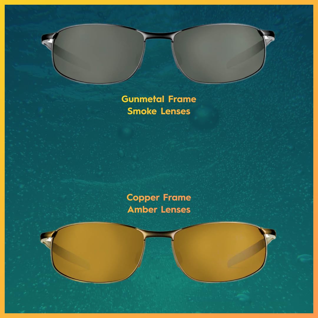 Flying Fisherman San Jose Polarized Sunglasses (Gunmetal Frame, Smoke Lenses)