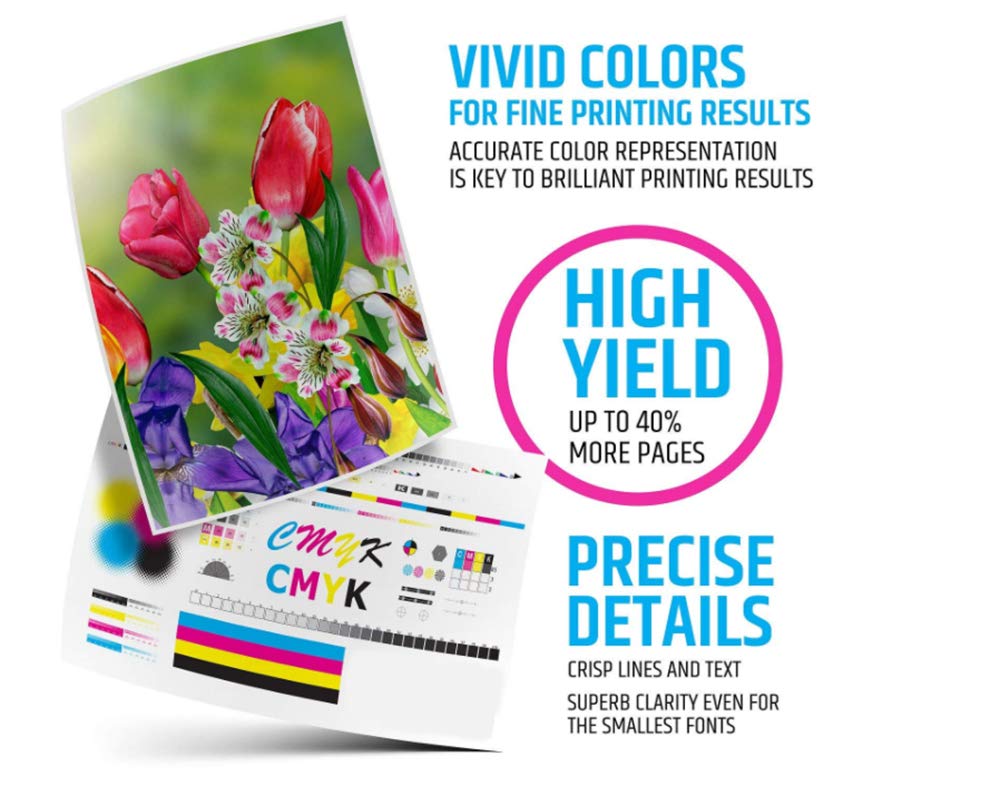 JUSTCOLOR Remanufactured Ink Cartridge Replacement for 220 XL 220XL T220XL to use with WF-2760 WF-2750 WF-2630 WF-2650 WF-2660 XP-320 XP-420 XP-424(4 Black, 2 Cyan, 2 Magenta, 2 Yellow) 10 Pack