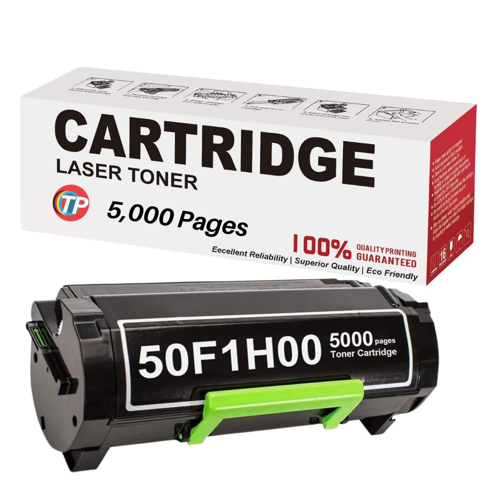 TonerParts Replacement 50F1H00, 501H, 50F1000 Toner Cartridge 5000 Pages for Lexmark MS310, MS312, MS315, MS410, MS415, MS510, MS610 Printers - High Yield