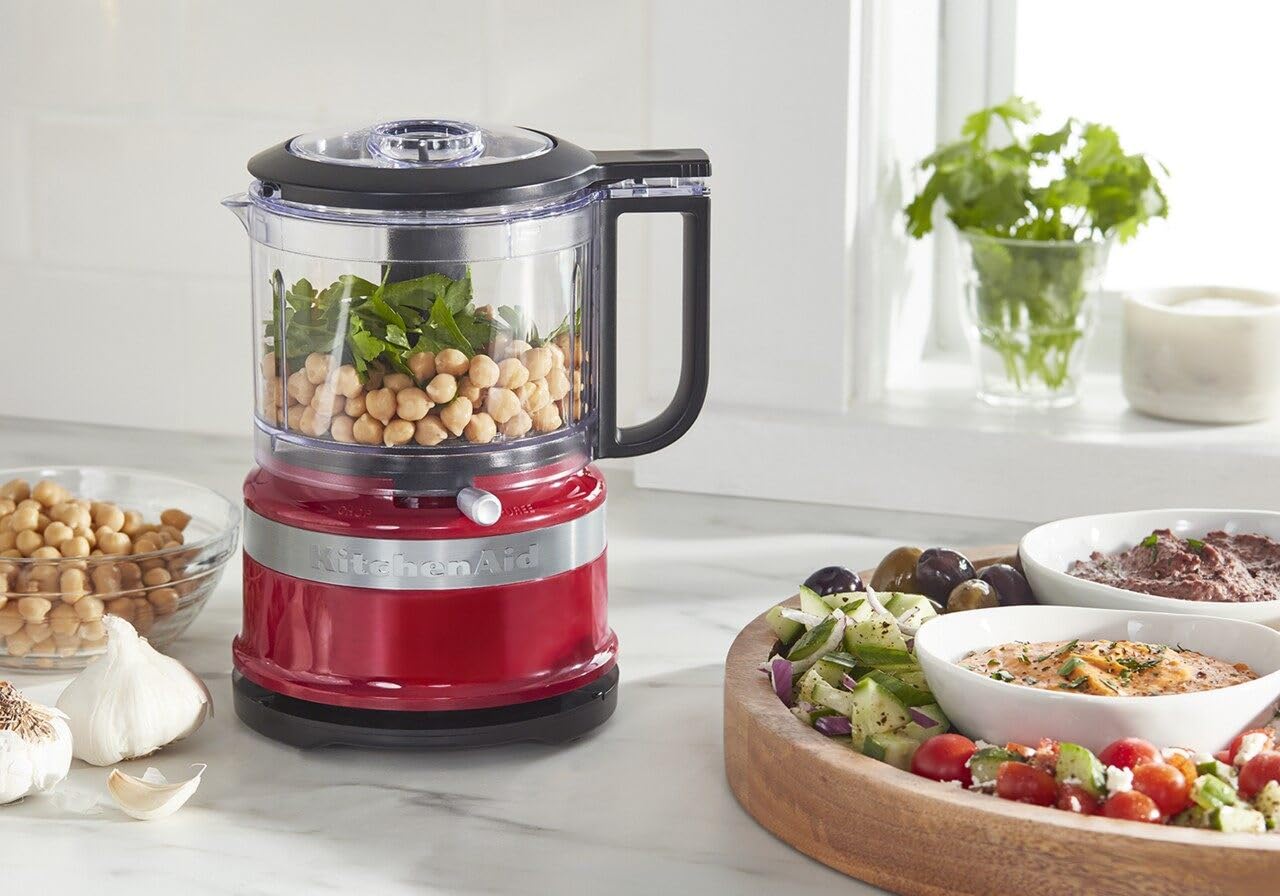 KitchenAid KFC3516ER 3.5 Cup Mini Food Processor, Empire Red