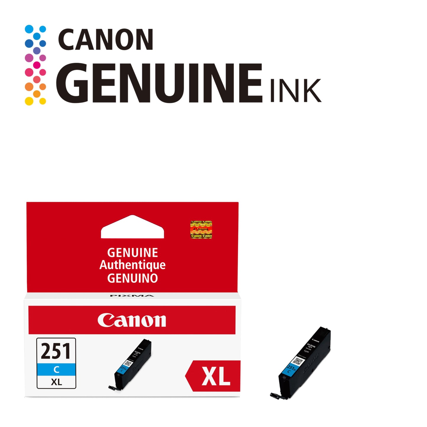Canon CLI-251XL CYAN Compatible to iP7220,iX6820,MG5420,MG5520/MG6420,MG5620/MG6620,MX922/MX722,iP8720,MG6320,MG7120,MG7520 Printers