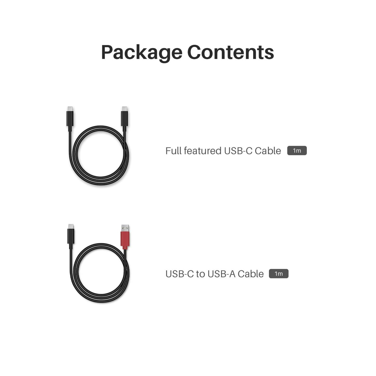 HUION Full-Featured Type-C USB-C to USB-C Cable USB 3.1 GEN 2 DP1.2 for Kamvas 12, 13, 16 (2021), Pro 13 (2.5K), 16 (2.5K), 16 (4K), 16 Plus (4K)