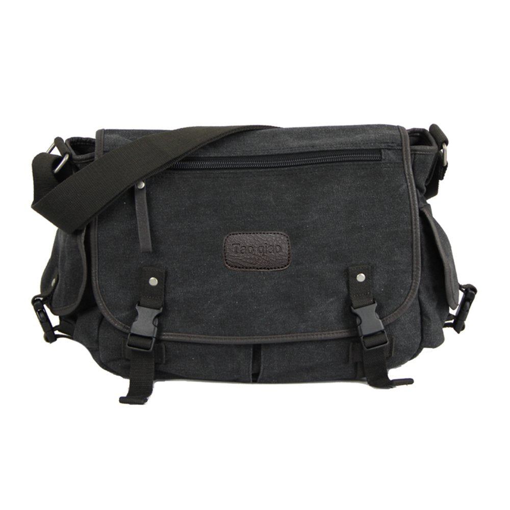 Vintage Canvas Messenger Bag Large Book Laptop Shoulder School Bag Women Men New