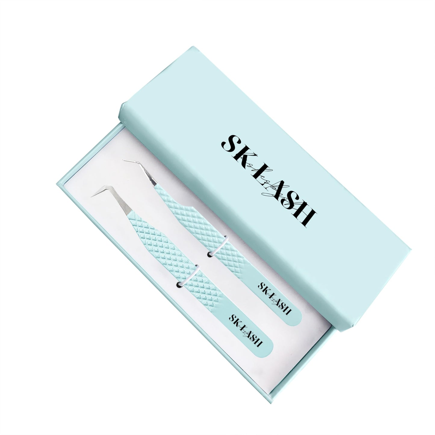 Professional Lash Tweezer Set – Volume & Isolation Tweezers for Eyelash Extensions | Fiber Grip | Japanese Stainless Steel | Precision Lash Tools