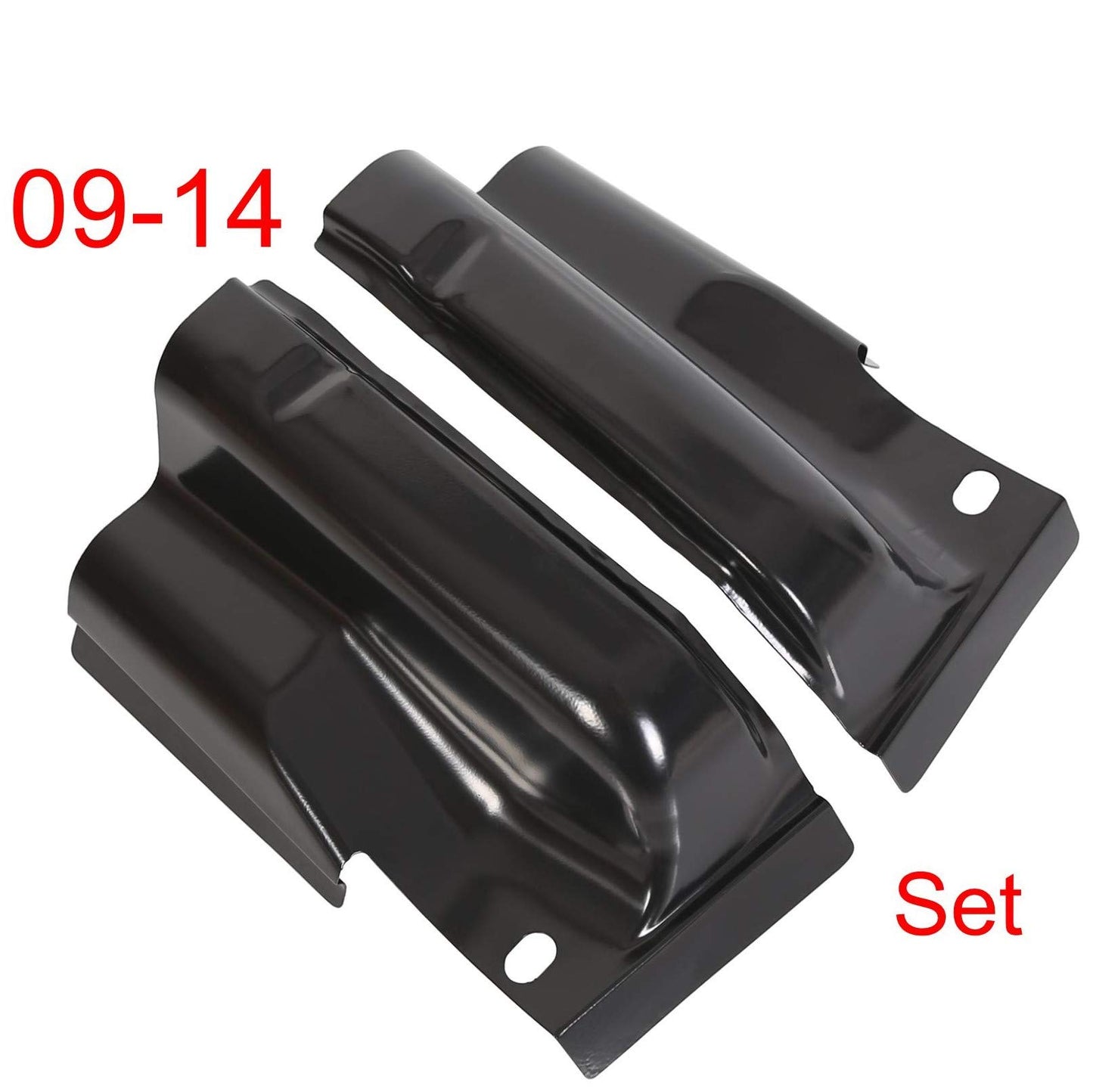 ECOTRIC Steel Cab Corners Compatible with 2009-2014 Ford F150 Crew Cab 4 Door Pickup Truck, Rust Repair Cab Corner Covers Left & Right