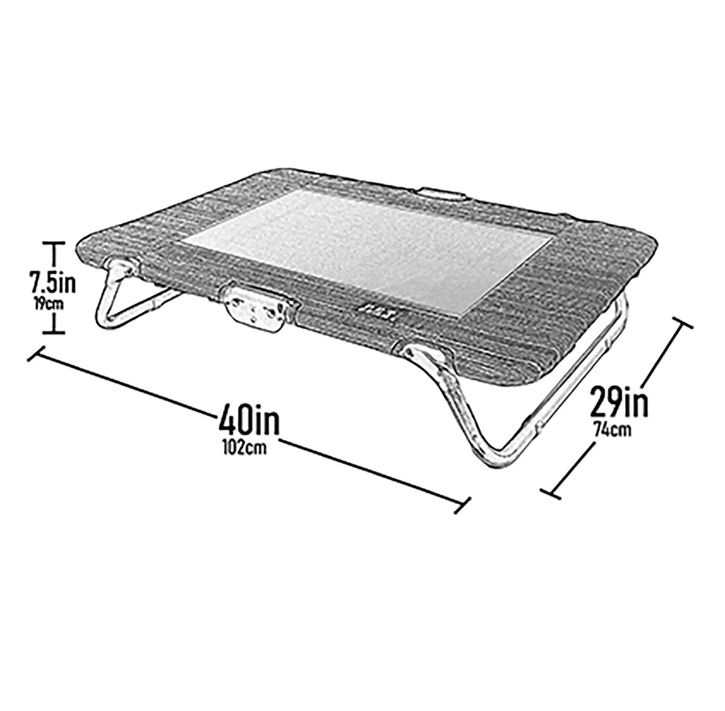Lifestyle Pet Cot Elevated Bed, No Assembly Required, Premium Tear Resistant Cooling Mesh, Indoor & Outdoor, Lightweight & Portable, 3 Models, 2 Colors
