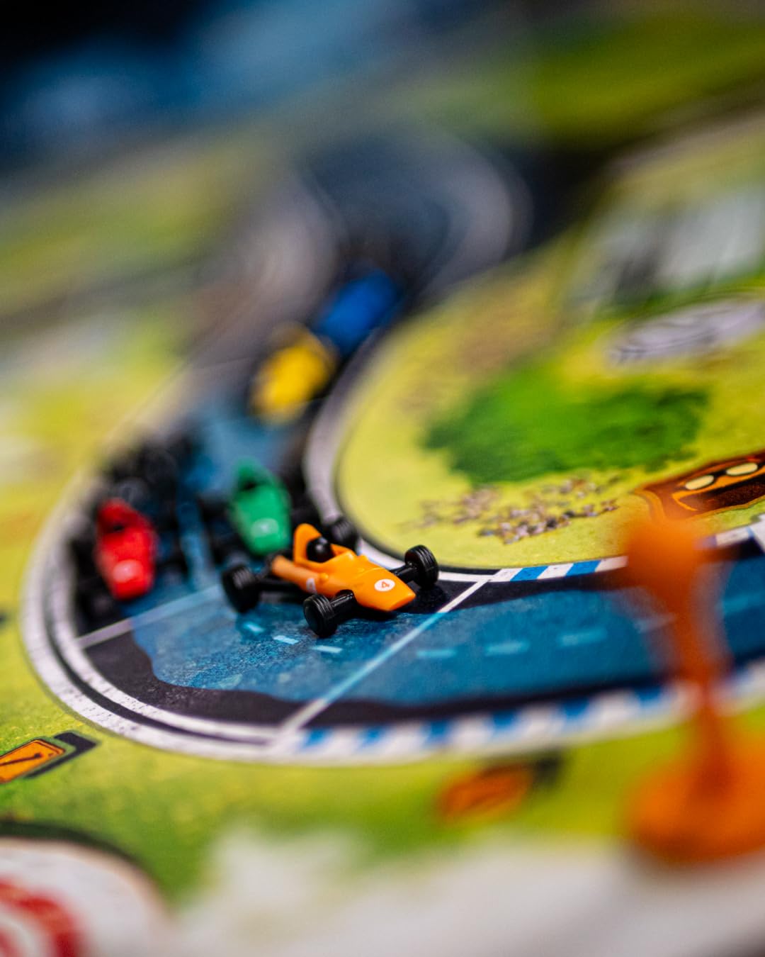Heat - Pedal to the Metal: Heavy Rain (English) - Board Games - Strategy/Expansion - Race Through Rain and Chicanes - Ages 10+ - 1 to 7 Players - 45 to 60 Minute Playtime - Made by Asmodee