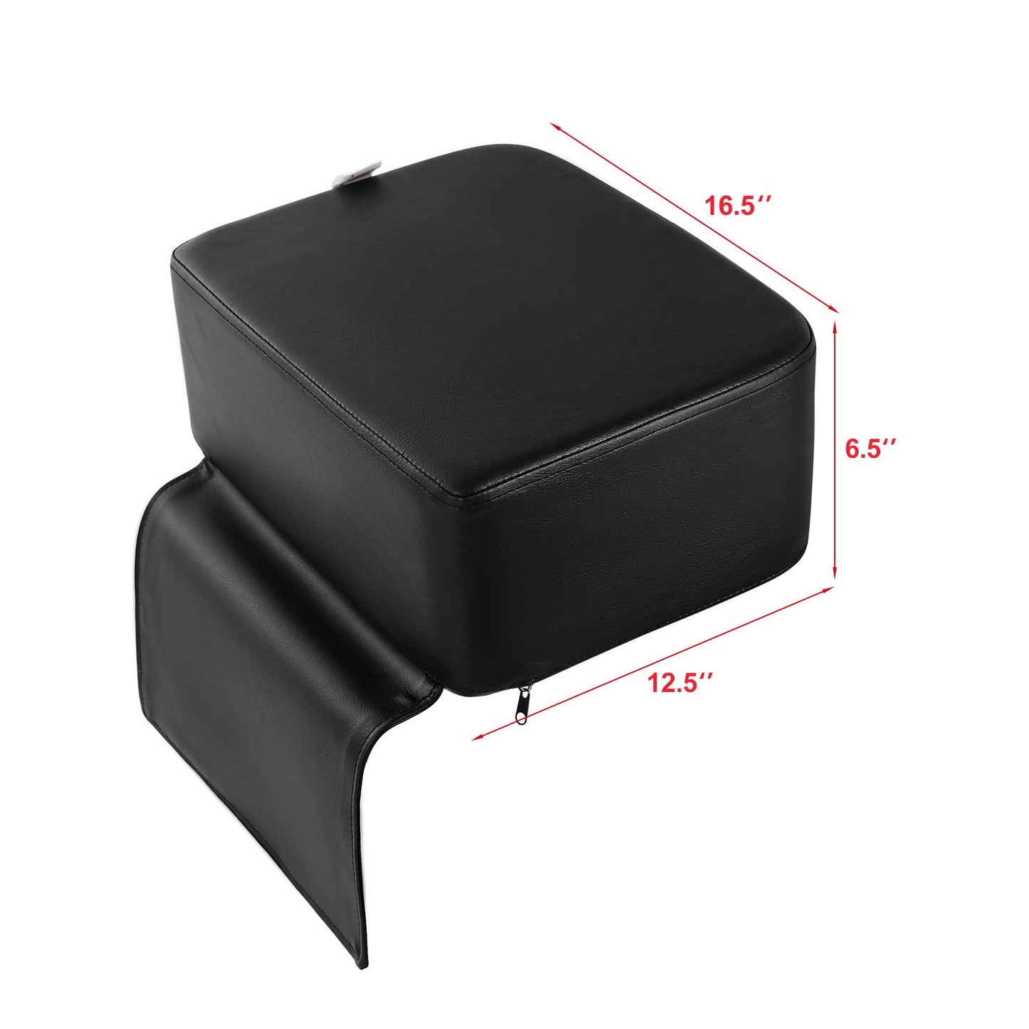 Artist Hand Children Leather Cushion Oversize Barber Salon Booster Seat,Spa Equipment Black