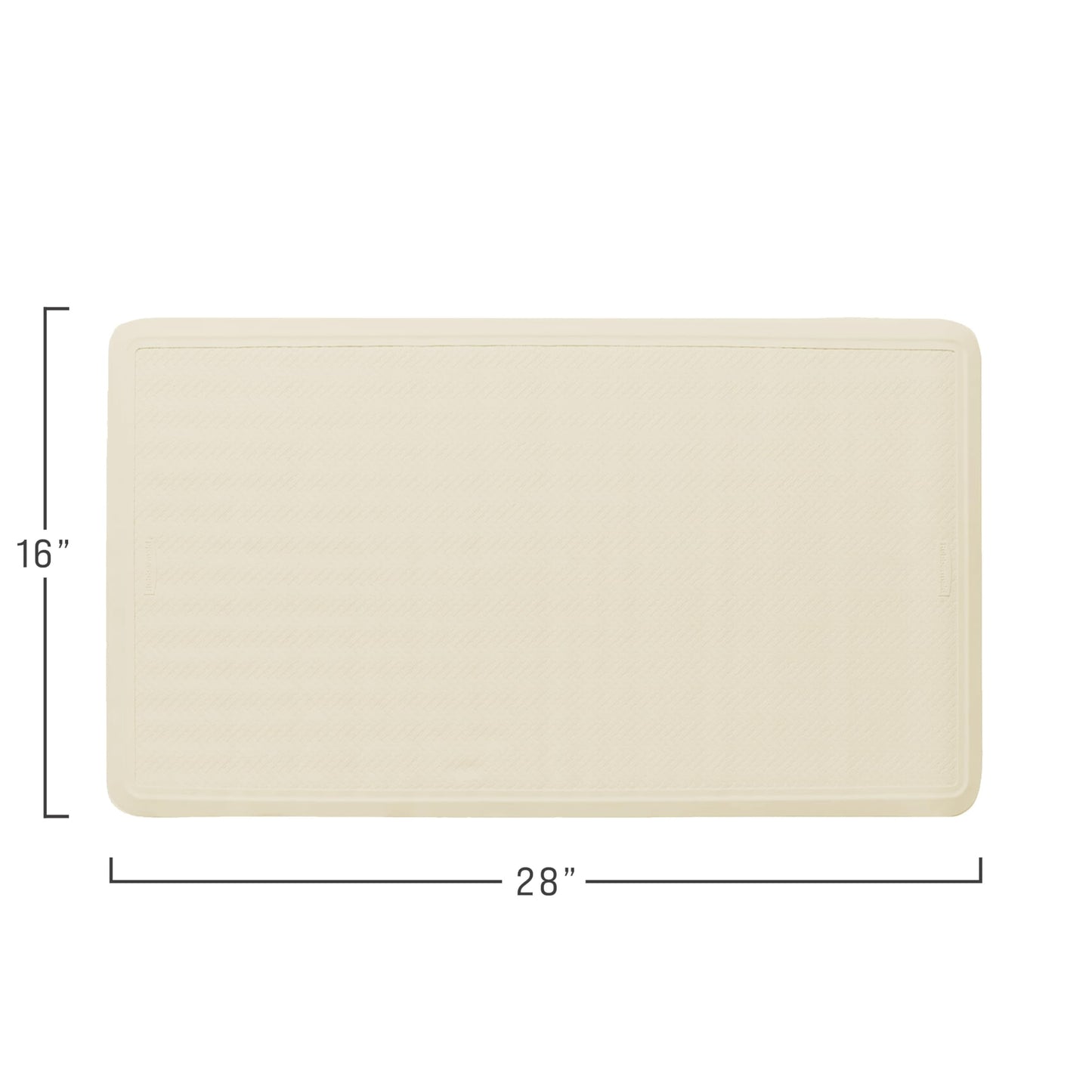 Rubbermaid Commercial Products Bath Tub and Shower Mat | Large - 28 x 16 in. | White | Machine Washable | Safti-Grip Non-Slip Bathroom Mat with Suction Cups for Home/Hotel/Shower/Bathtub