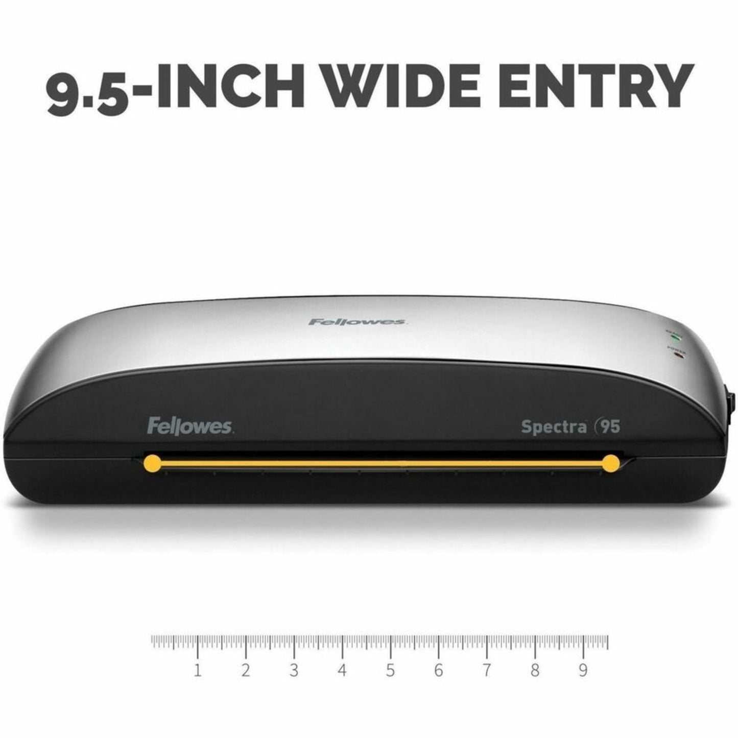 Fellowes Spectra 95 Laminator with Pouch Starter Kit, 4 Minute Warm-Up, 9.5” Throat, for Laminating Documents Up to 5-Mil