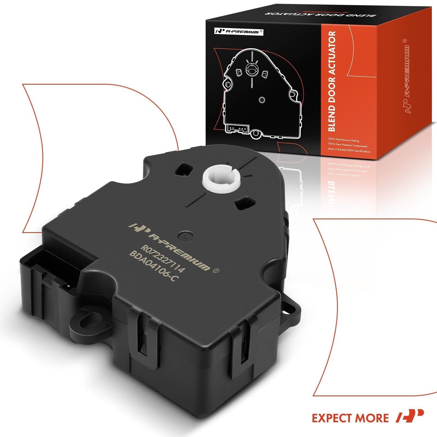 A-Premium HVAC Blend Door Actuator Compatible with Buick, Chevy, Cadillac, GMC, Hummer, Isuzu, Olds & Pontiac Vehicles - 1994-2014 - Silverado, Sierra, and More - Replaces 89018365, 52402588