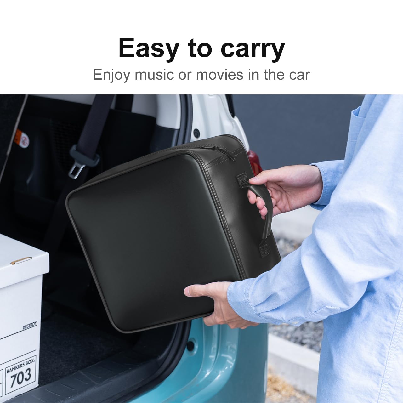 SANWA CD Case, 320 Capacity Blue-ray DVD Storage Holder, PU Leather Game Disc CD Wallet Organizer Bag, Portable Media Storage Cases for Car, Home, Travel, Office, Black (Japan Brand)