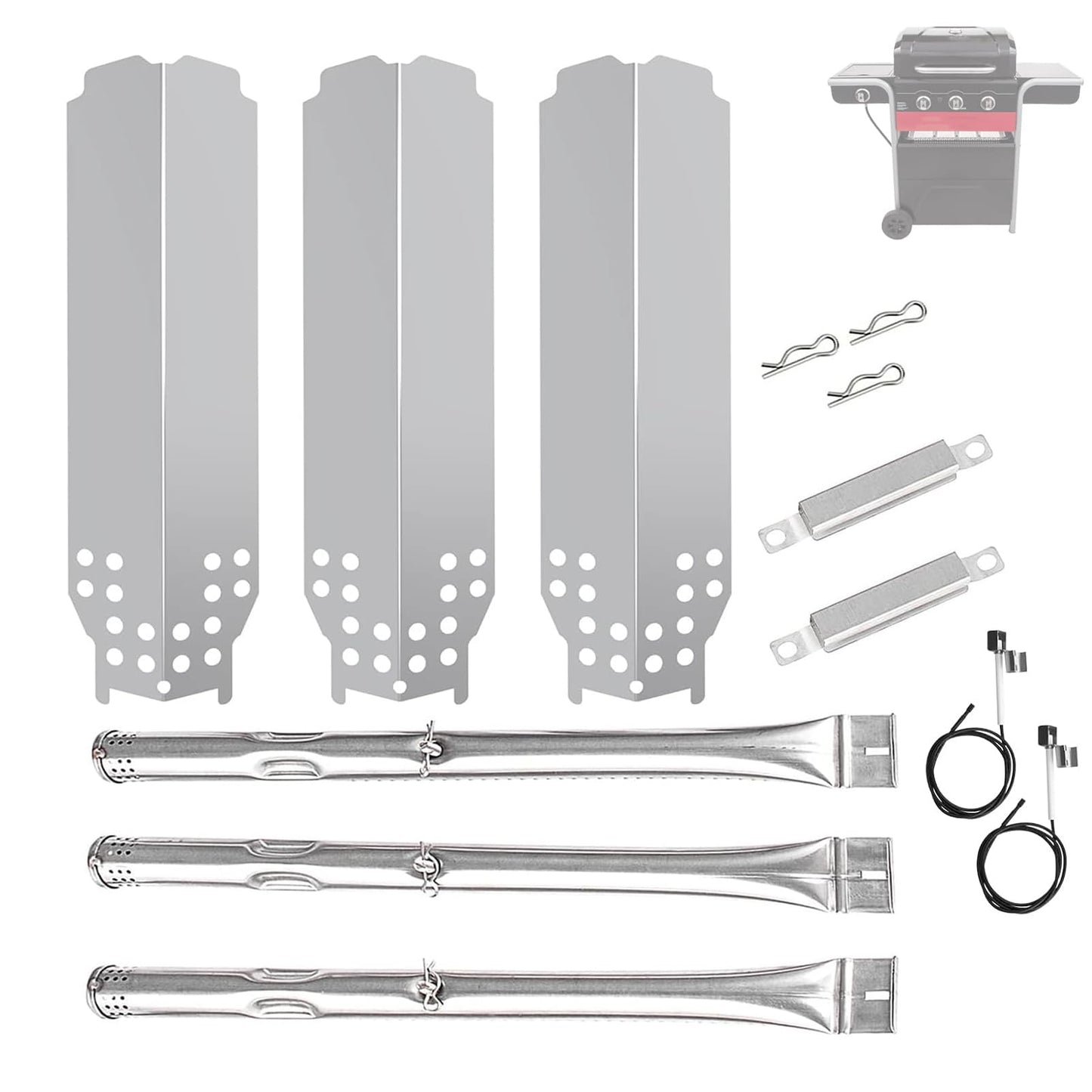 BQMAX Grill Parts for Charbroil Gas2coal 463370519 463370518 463340516 463370516 466370516 for Charbroil Gas2coal Parts, G553-0002-W1A G421-0500-W1 for Charbroil Gas 2 Coal Grill Replacement Parts