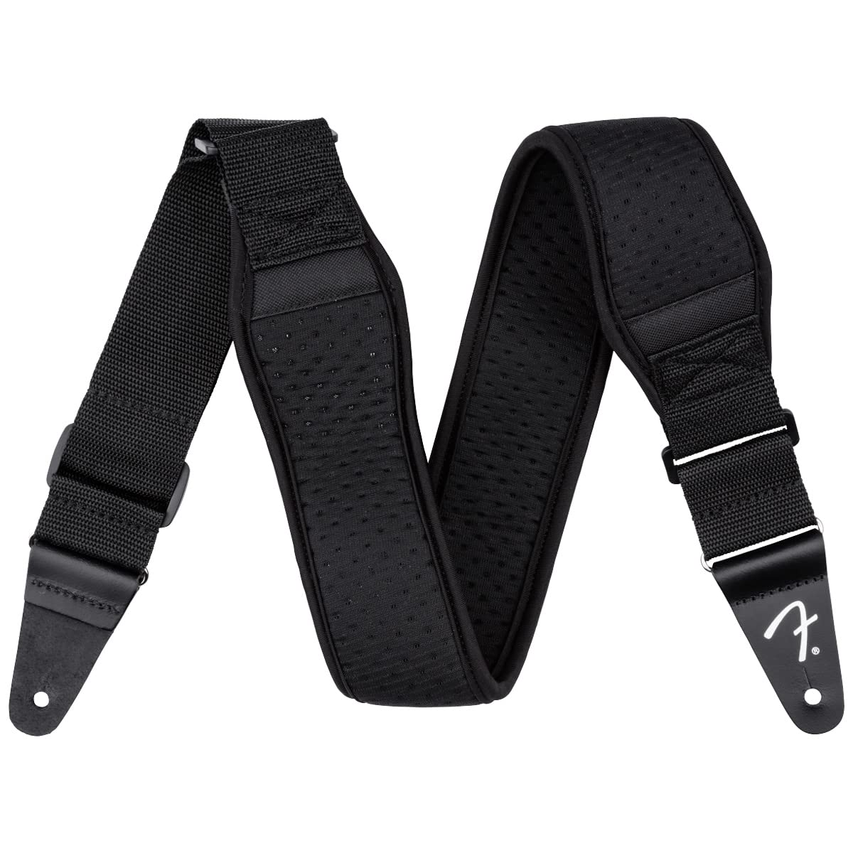 Fender Swell Neoprene Guitar Strap, Guitar Accessories, 2in, Black