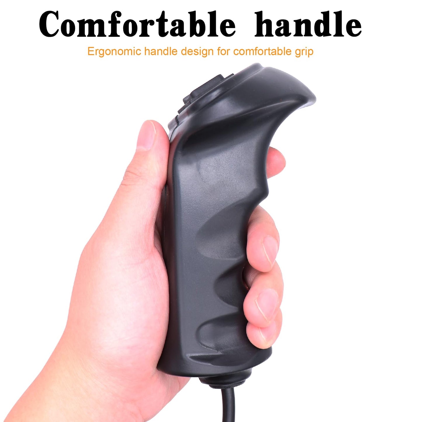Winch Hand Control Assembly and Winch Hand Remote Controller with Ergonomic Grip and 11.8 Feet Connector Cable for 12000Lb ATV UTV Winch