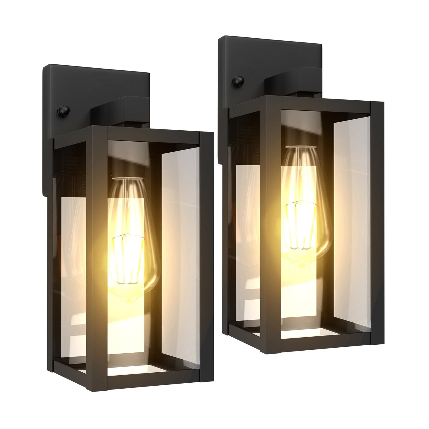 Outdoor Wall Light Fixtures Exterior Light Fixtures Waterproof Porch Lights Outdoor Wall Sconce Anti-Rust Outside Lights for House - 2 Pack