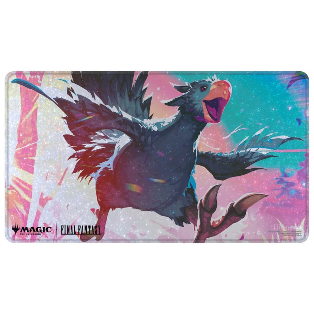 Final Fantasy x Universes Beyond Traveling Chocobo (Black) Holofoil Playmat for Magic: The Gathering