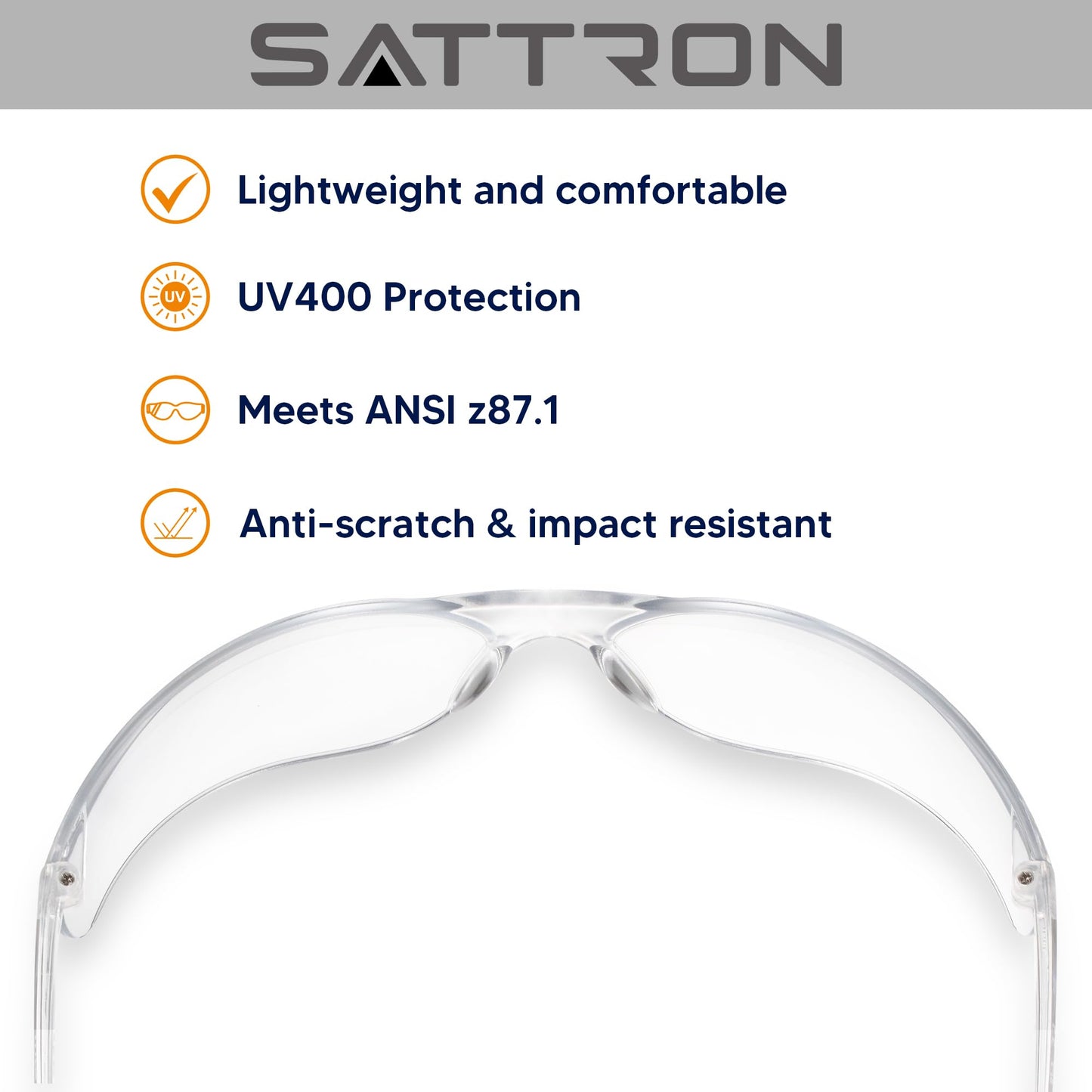 24 Pack Clear Safety Glasses, UV Protection Protective Eyewear for Men Women, ANSI Z87.1 Scratch & Impact Resistant Eye Protection, Ideal for Construction, Sports, Lab, Shooting