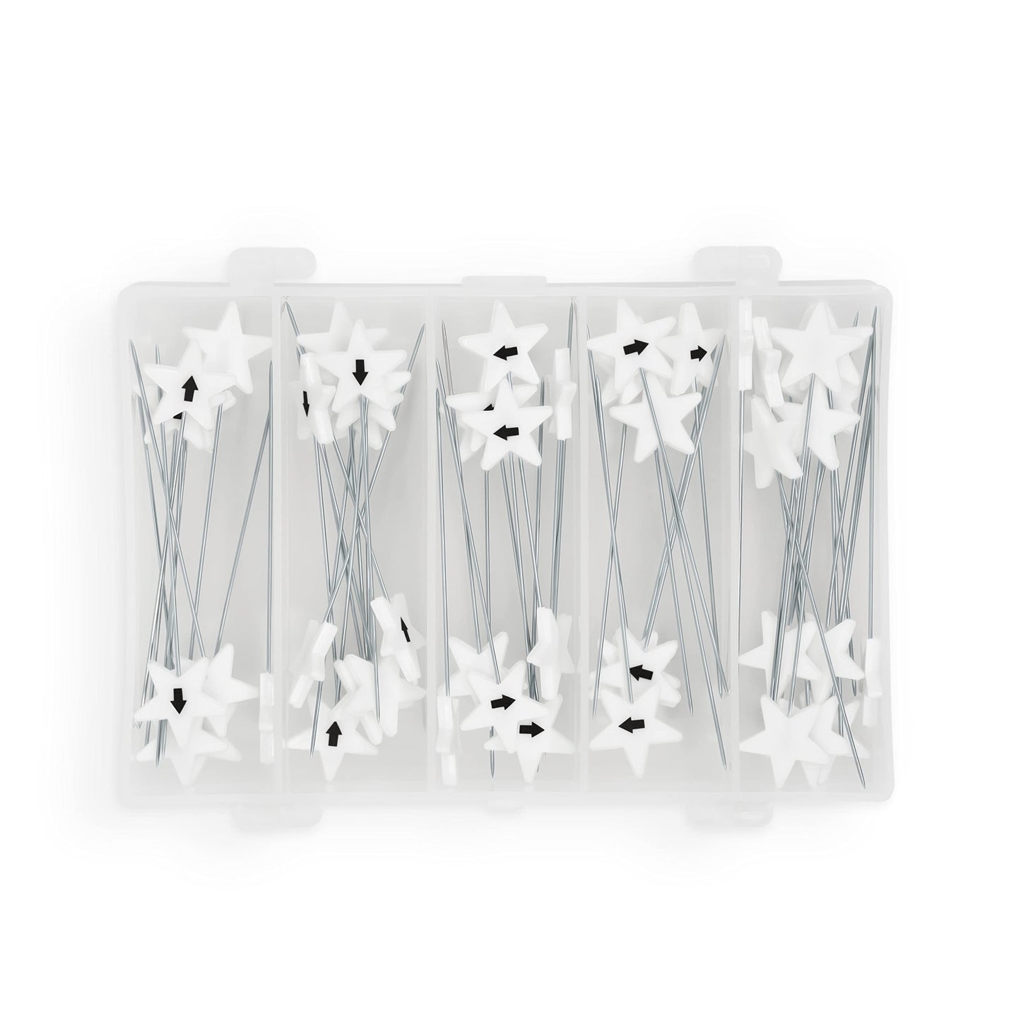 Dritz 3019 Flat Head Numbered and Directional Pins (115-Count), White