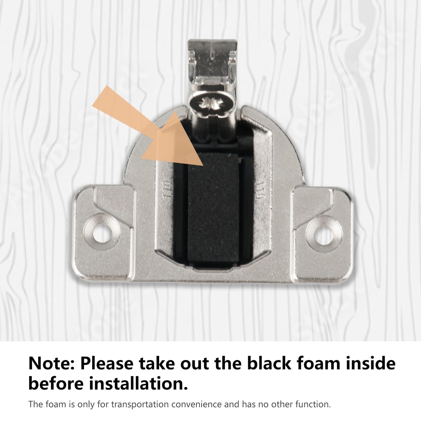 Holdly Replacement for Blum 33.3600, Compact 33 Screw on 110 Degree Opening Face Frame Cabinet Hinges, Nickel Plated, Nickel, Metal, Flush Mount, 8 Pack, Contemporary Style
