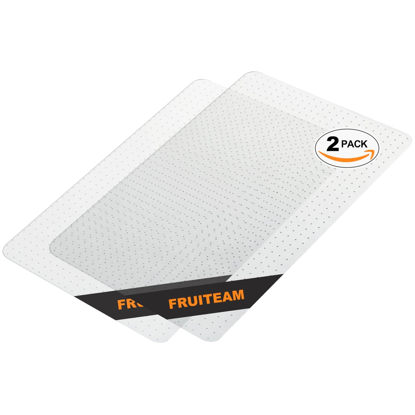FRUITEAM 2 Pack 36" x 48"Desk Chair Mat for Carpeted, Eco-Friendly Series Studded Carpet Office Chair Mats, Protects Floors for Low Pile Carpeted Floors