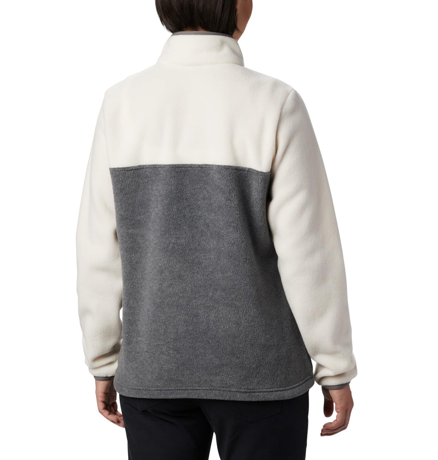 Columbia Women's Benton Springs Half Snap Pull Over II, City Grey Heather/Chalk, X-Large