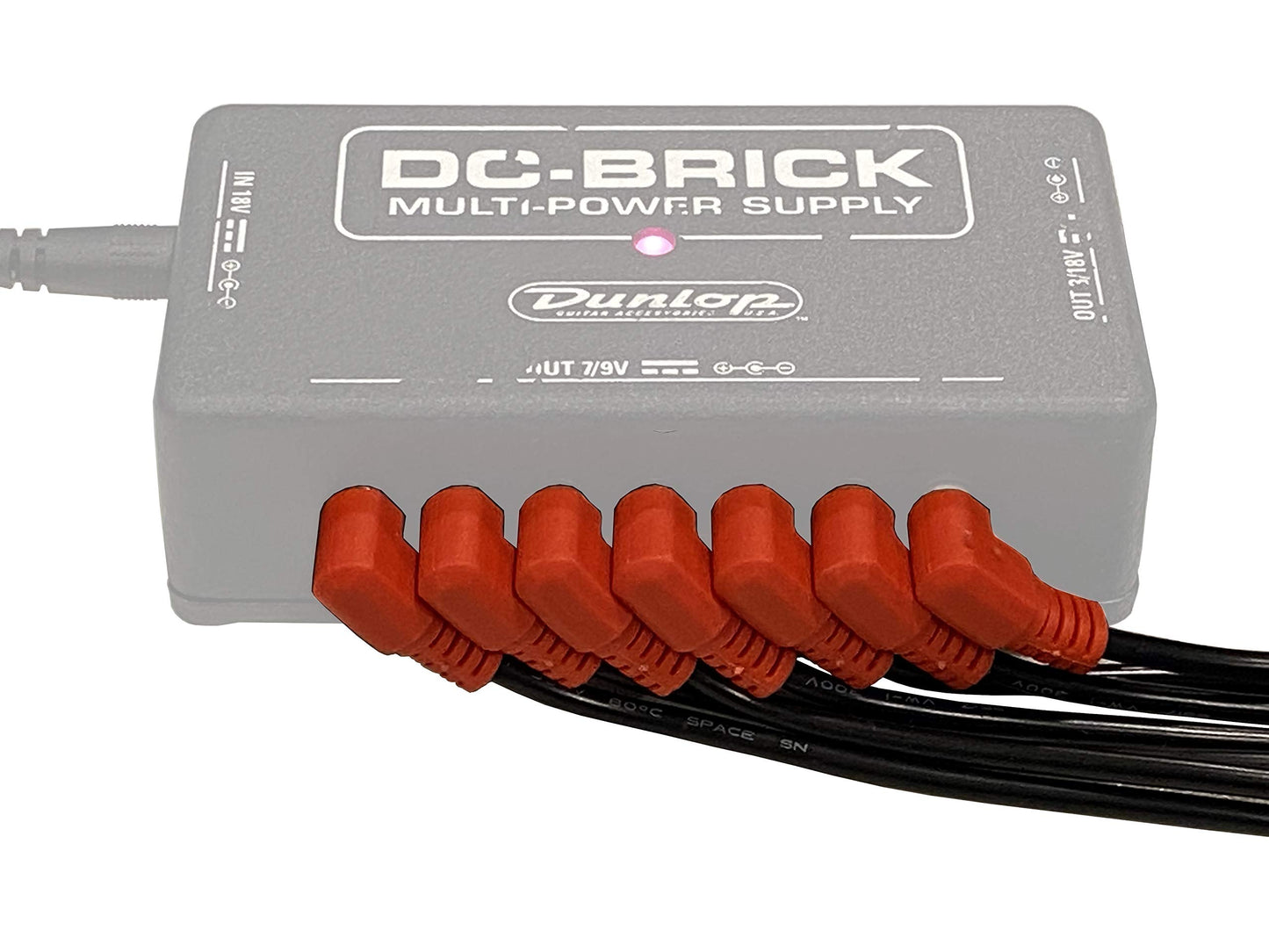 (7) Pack of Effects Pedal Power Cables for use with Dunlop DC Brick Power Supply