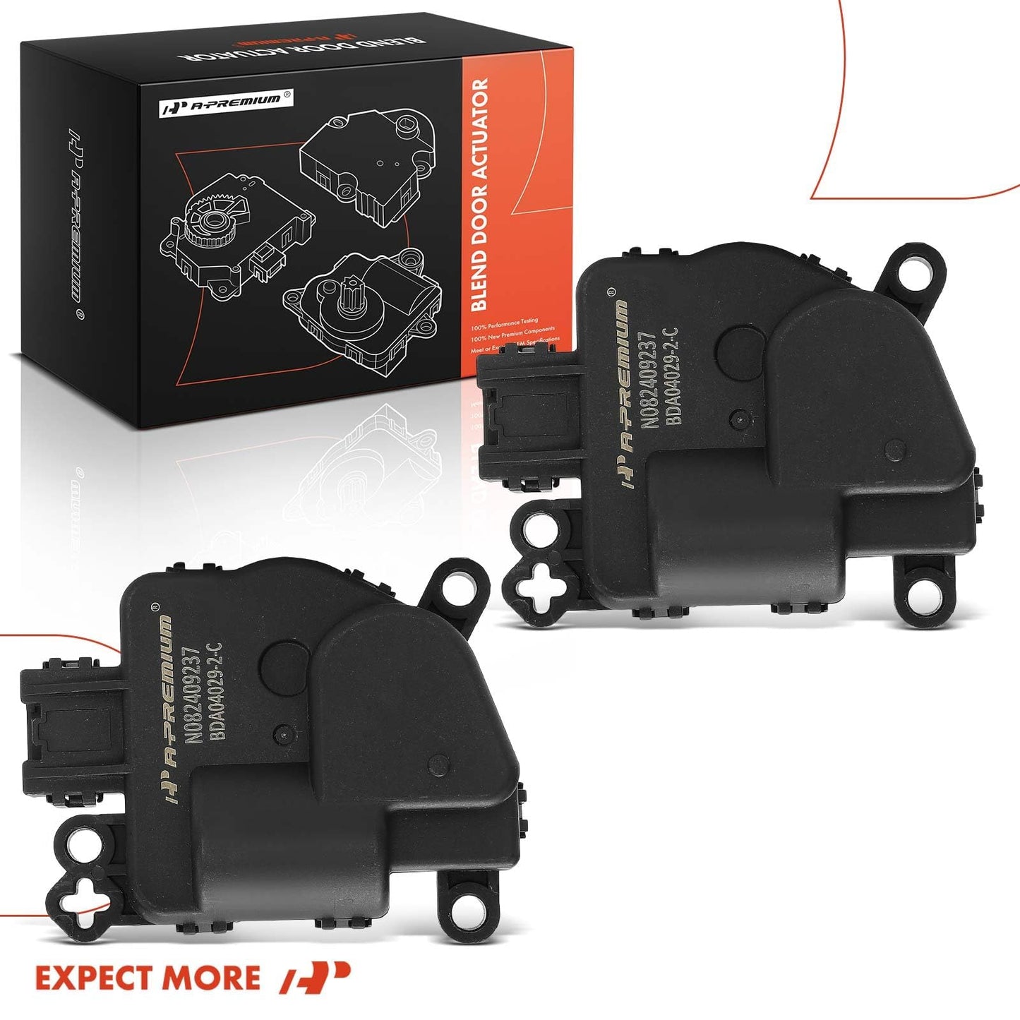 A-Premium HVAC Heater Blend Door Actuator Compatible with Jeep Wrangler, Wrangler JK, Compass, Patriot & Dodge Journey, Durango, Avenger, Caliber & Chrysler 200, Sebring, Aspen & Ram ProMaster 1500