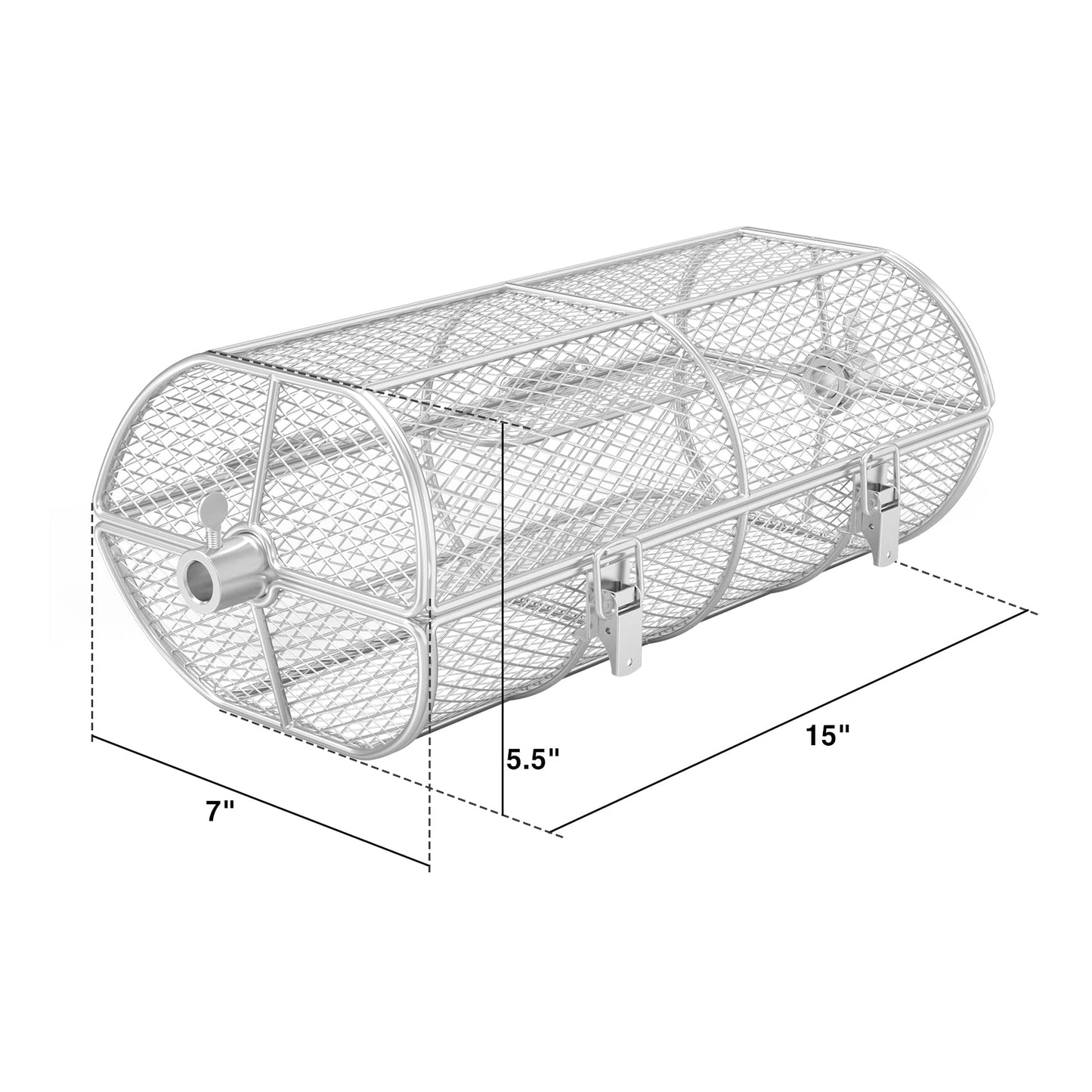 Onlyfire Universal Rotisserie Grill Peanut Beans French Fries Basket Fits for Any Gas Grill