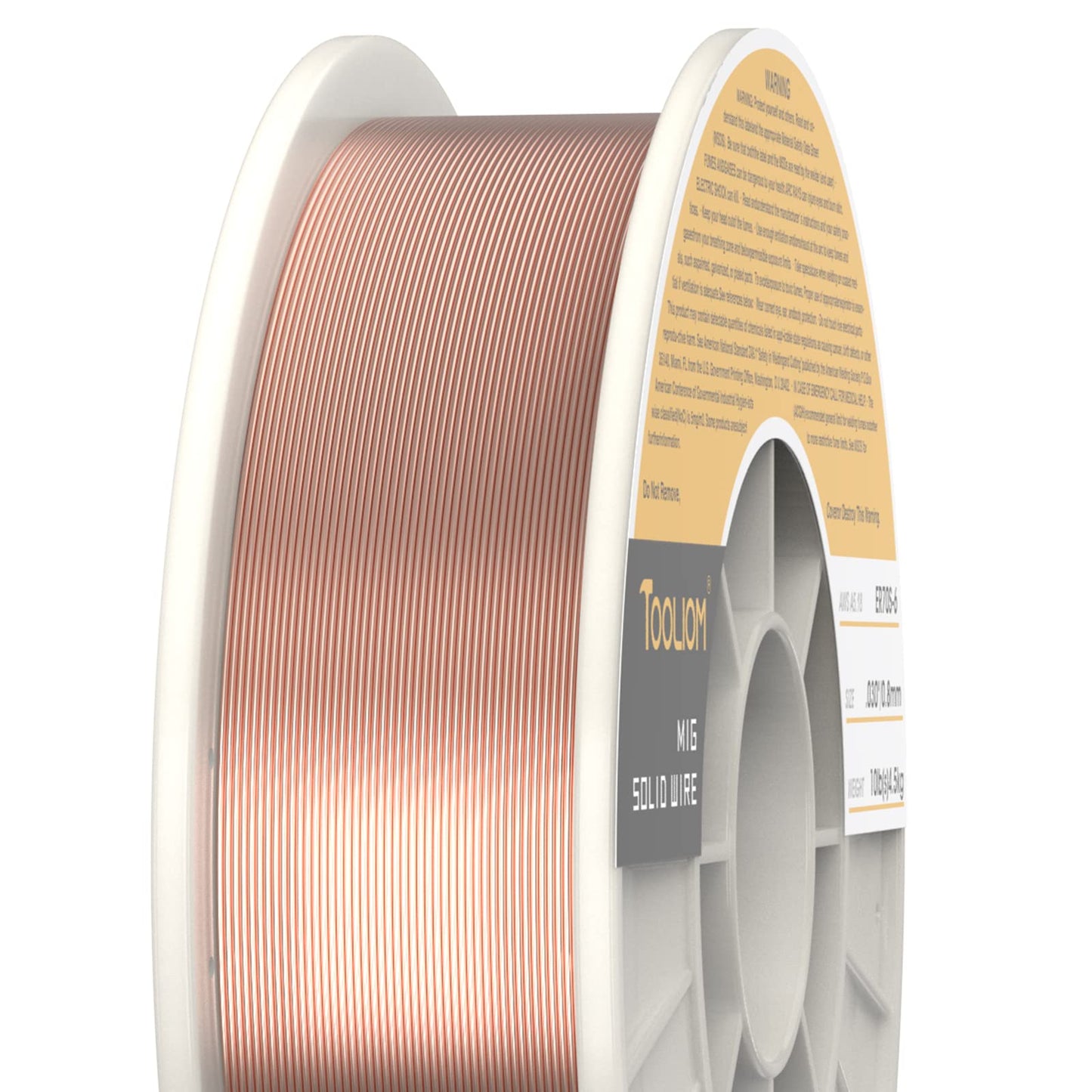 TOOLIOM MIG Welding Wire ER70S-6 .030"(0.8 mm) 10LB Solid Carbon Steel Welding Wire High Feedability MIG Wire