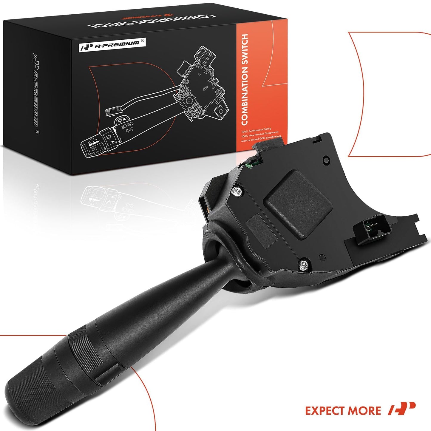 A-Premium Turn Signal Multifunction Switch Compatible with Jeep Chrysler Dodge - 2006-2018 - JK MK KK XK WK 200 Sebring Avenger Caliber Journey, Replace# CBS1703, with Fog Light Headlight Dimmer