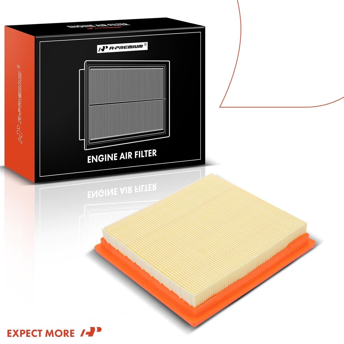 A-Premium 2-PC Engine Air Filter Compatible with Infinit EX35, EX37, G25, G35, G37, Q40, Q60, QX50 & Nissan 350Z, 370Z, 2007-2020, Replace# 16546JK20A
