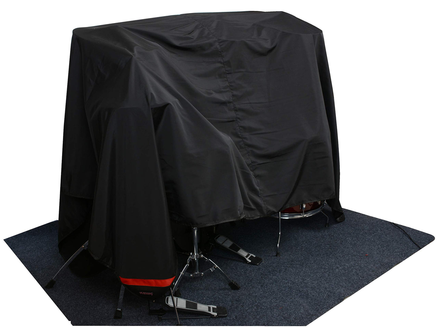 Drum Set Dust Cover Water-Resistant Fabric Cover With Sewn-in Weighted Corners, 80 x 108 Inch