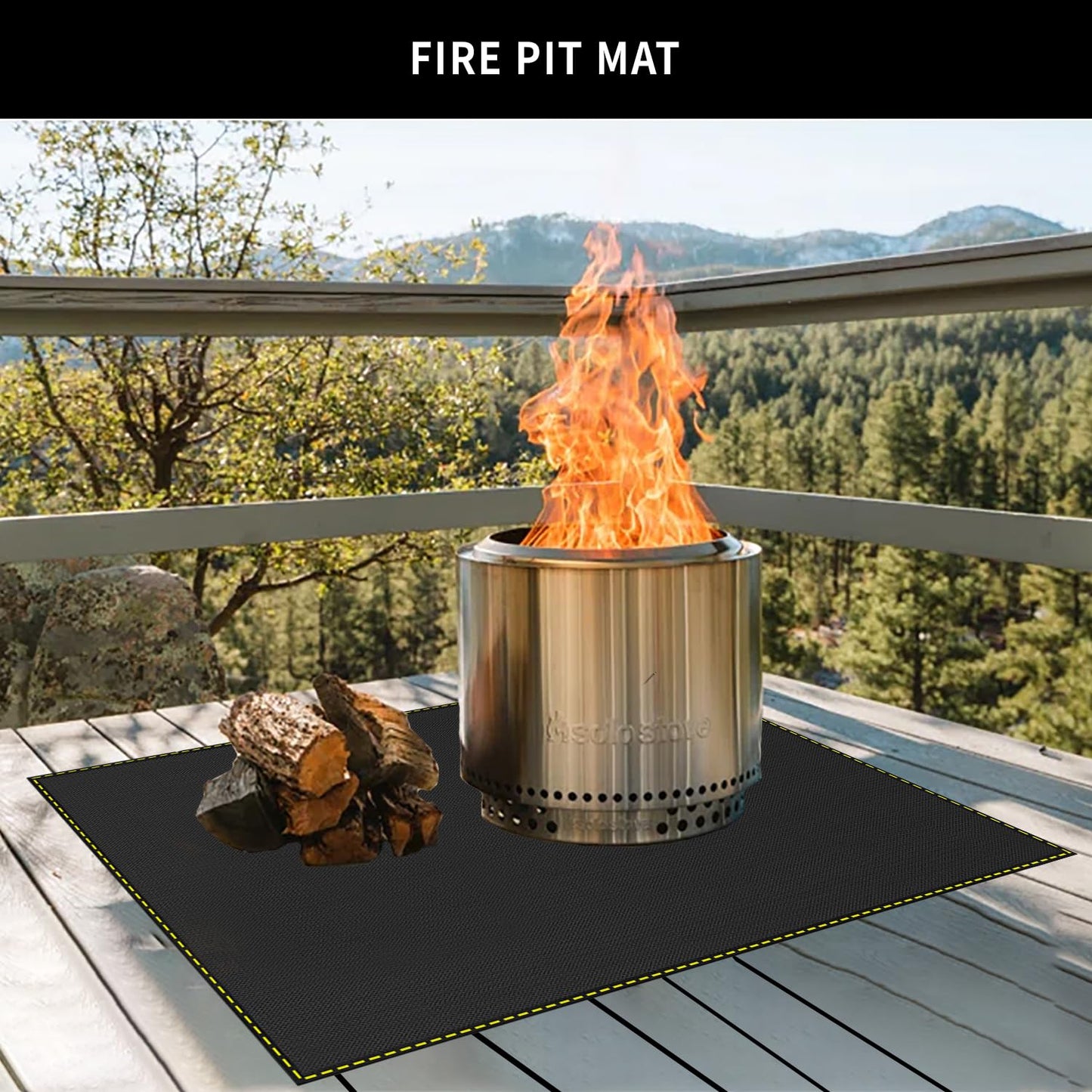 80x48 Inch Large Under Grill Mat for Outdoor Grill Deck Patio Protector, Silicone Fireproof Waterproof Oil-proof BBQ Floor Matt Pad